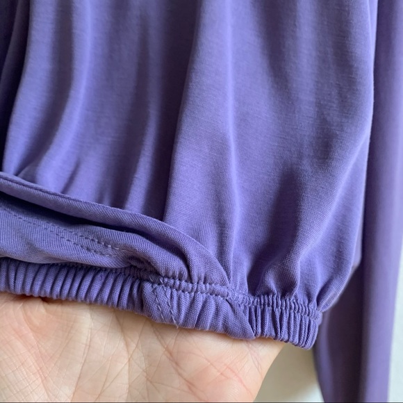 Urban Outfitters wrap crop top lilac lavender small - Picture 7 of 7